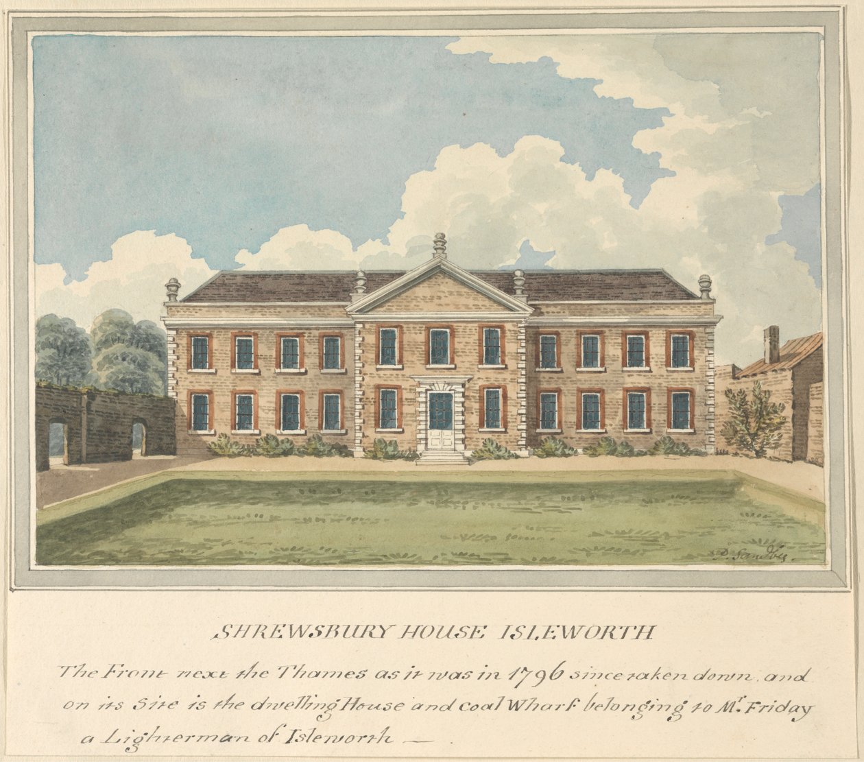 Shrewsbury House, Isleworth, Middlesex od Charles Tomkins