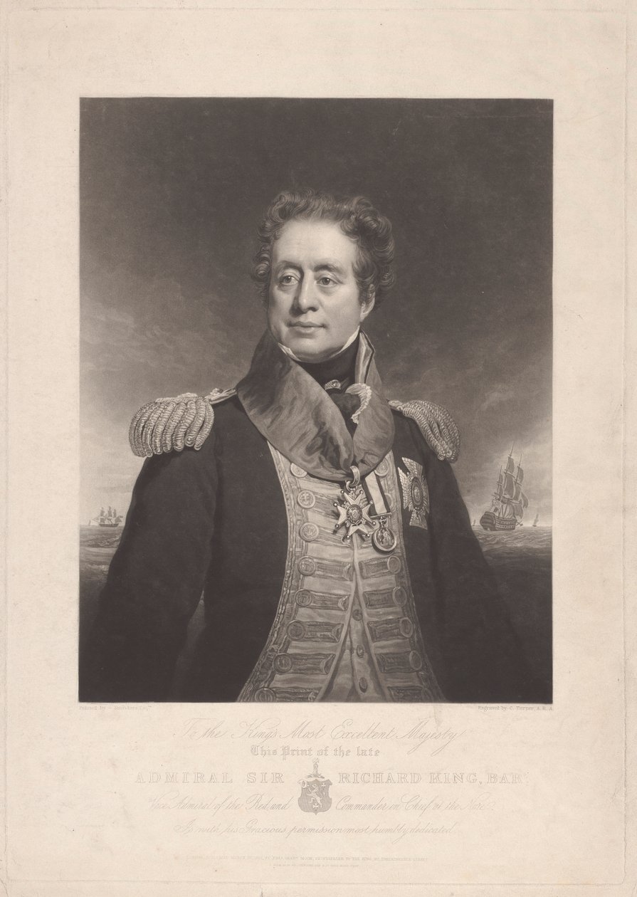 Admirál Sir Richard King od Charles Turner