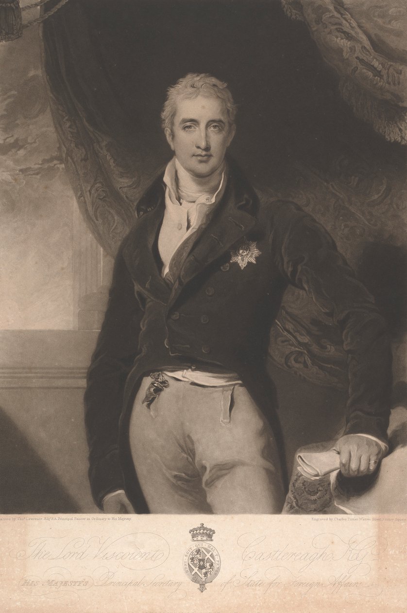 Lord vikomt Castlereagh od Charles Turner