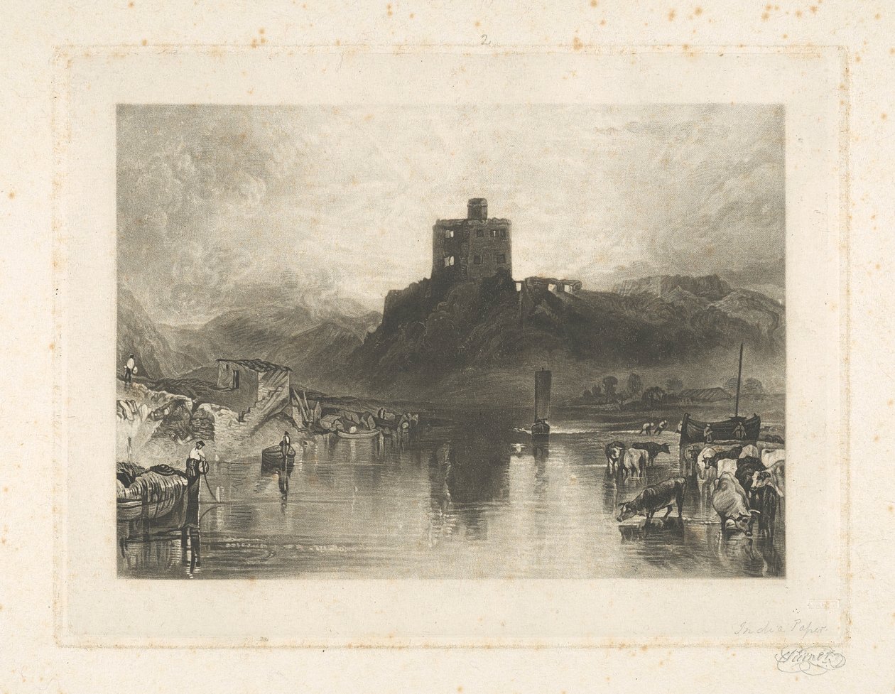 Hrad Norham, na řece Tweed od Charles Turner