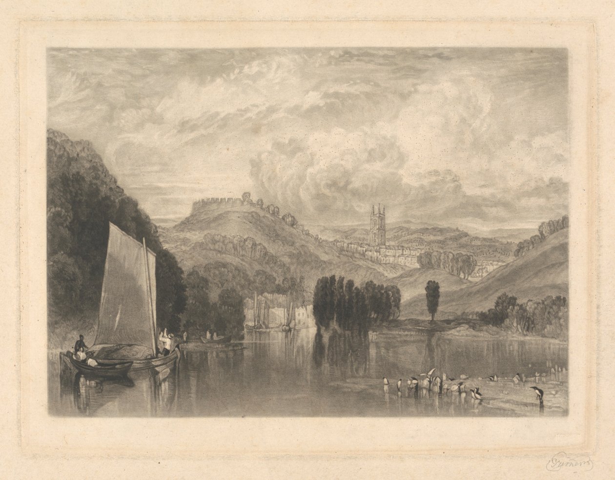Totnes, na Dartu od Charles Turner