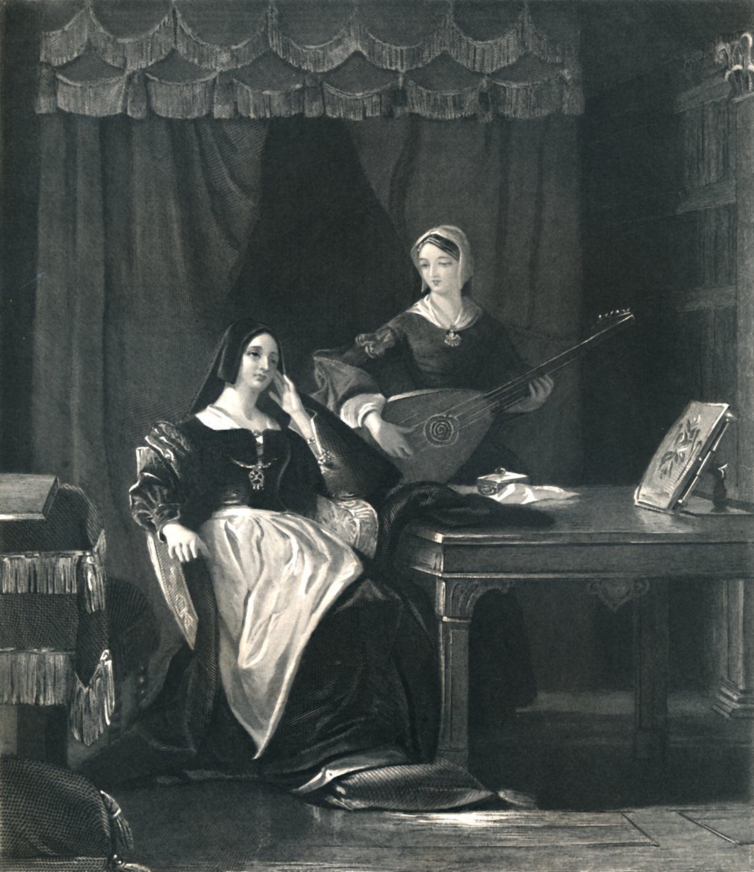 Královna Kateřina král Jindřich VIII., c1870 od Charles W. Sharpe