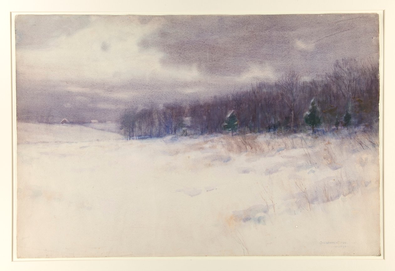 Bez názvu [Zimní krajina – New Jersey] od Charles Warren Eaton