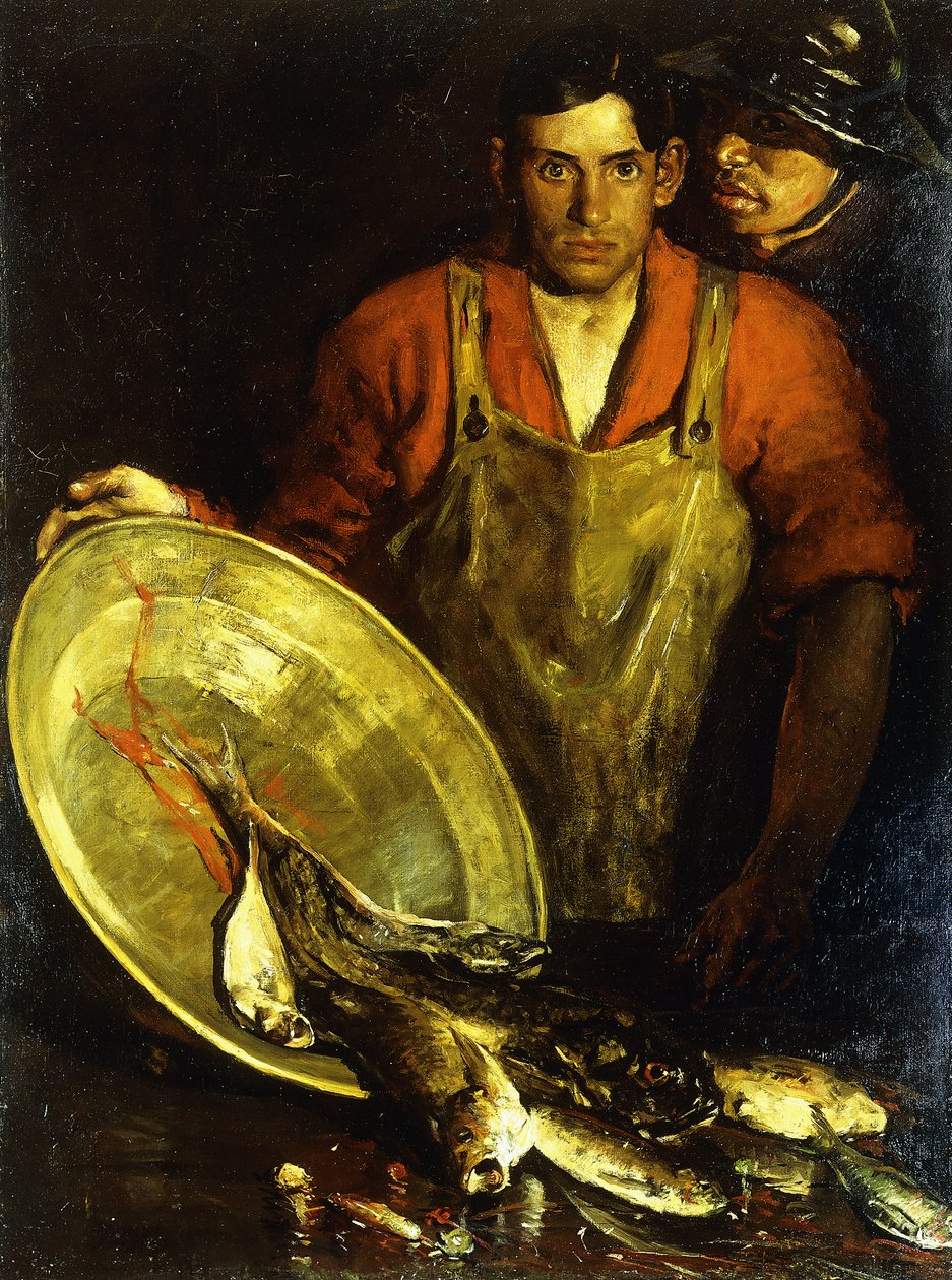 Obchodníci s rybami od Charles Webster Hawthorne