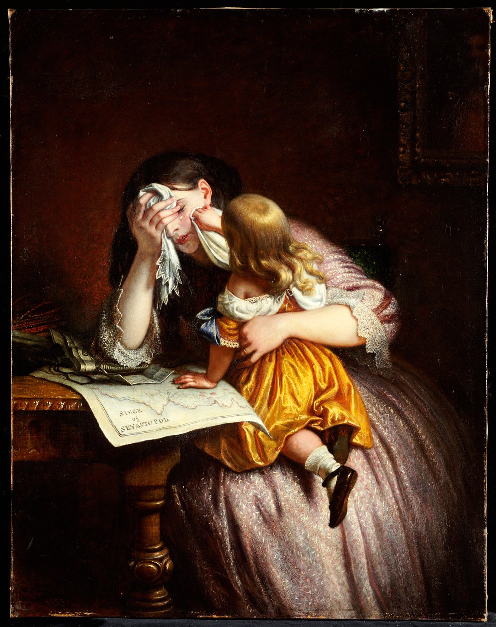 Orfeus a Eurydika, kolem roku 1870 od Charles West Cope