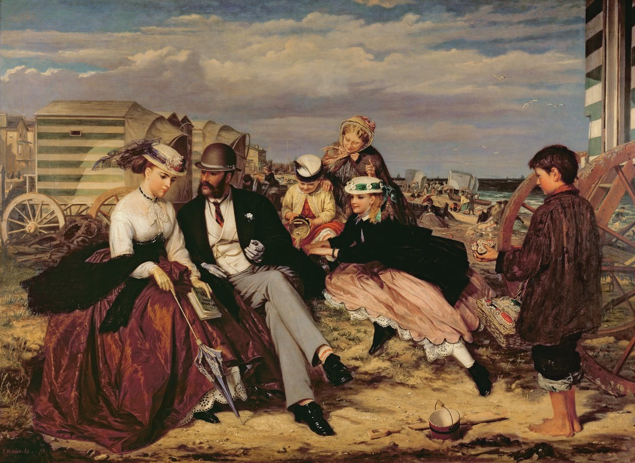 Na pláži od Charles Wynne Nicholls
