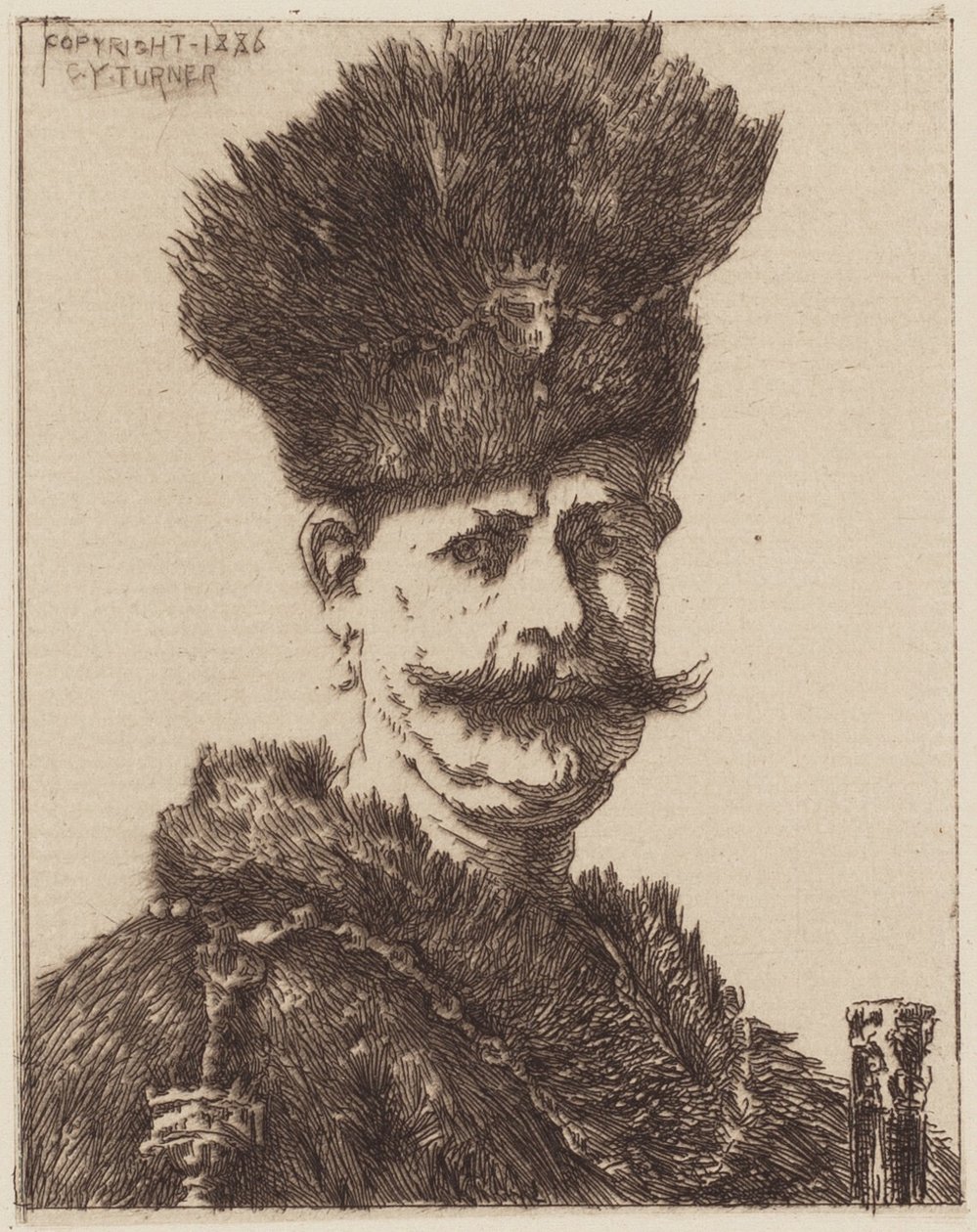 Portrét muže od Charles Yardley Turner