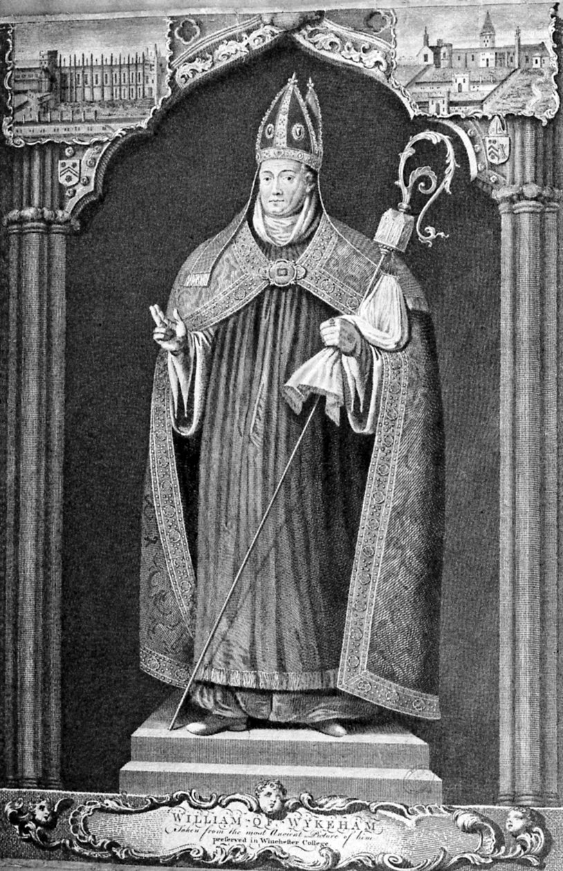 Vilém z Wykehamu od Charles the Elder Grignion
