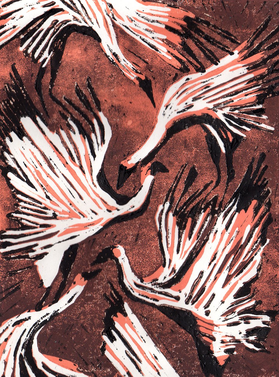 Flamingos 2, 2021 od Charlotte Orr