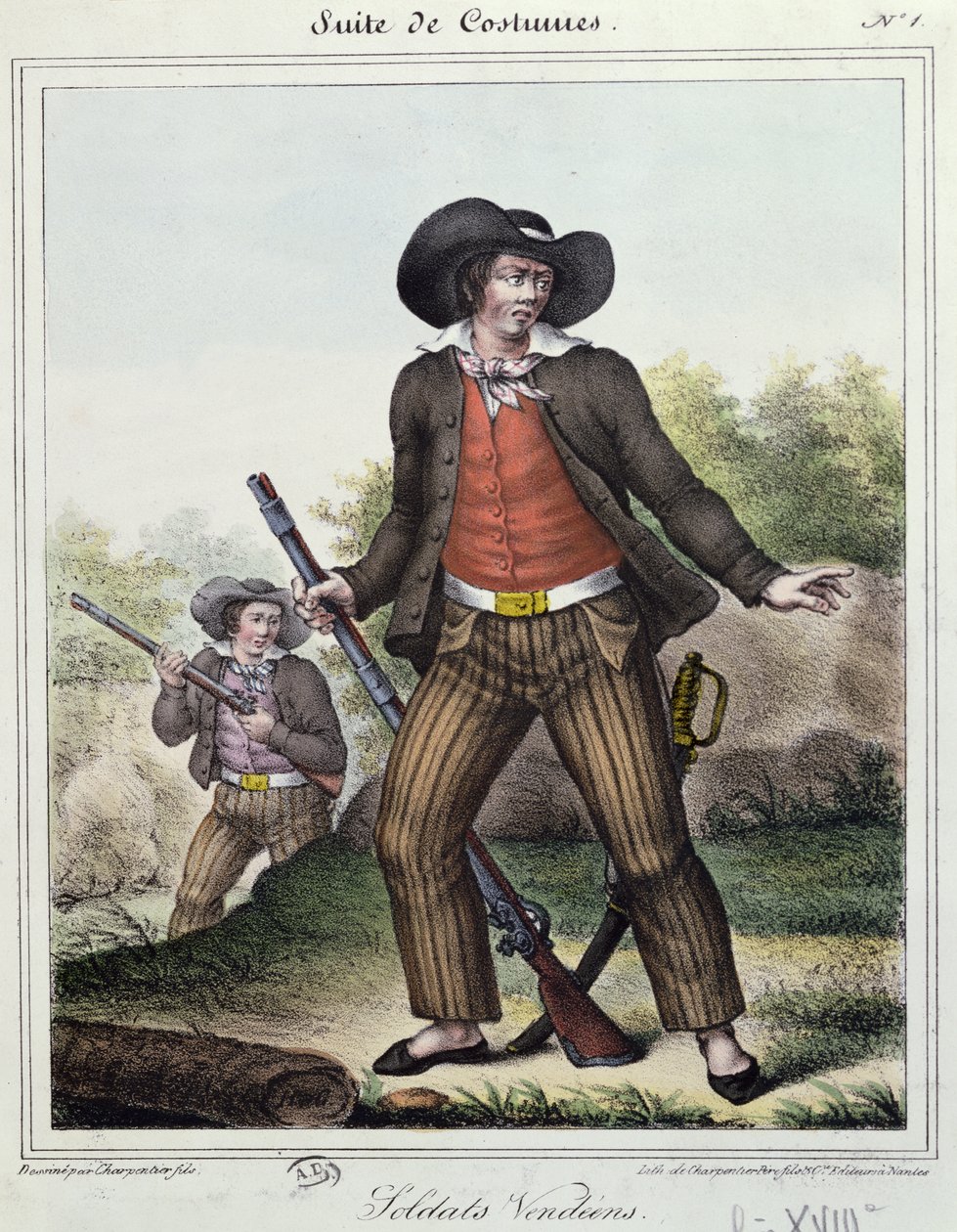 Vojáci Vendee v době francouzské revoluce, c.1845 od Charpentier