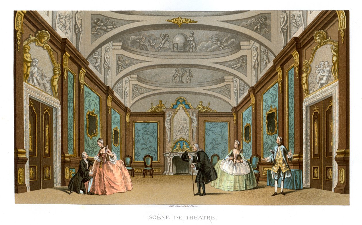 Scéna z divadelní hry, 1885. od Charpentier