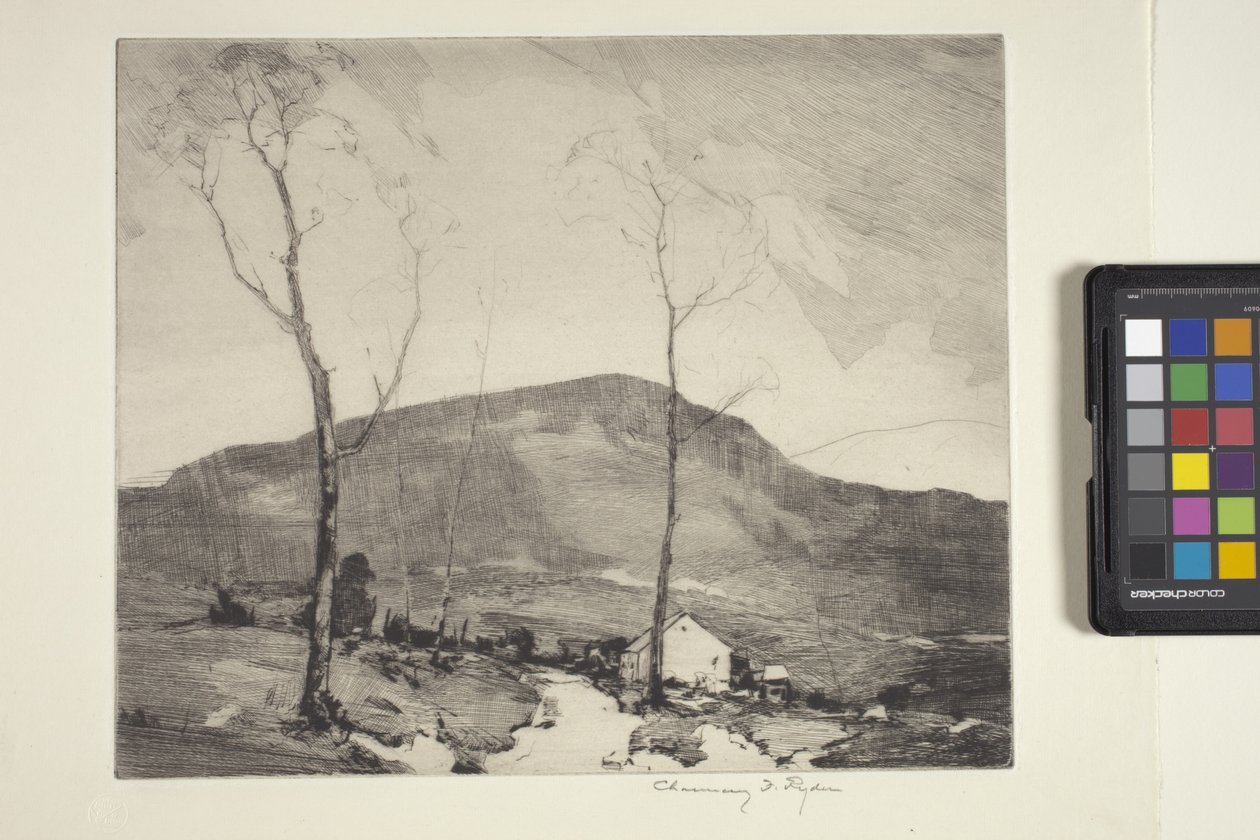 House In The Hills (inkoust) od Chauncey Foster Ryder