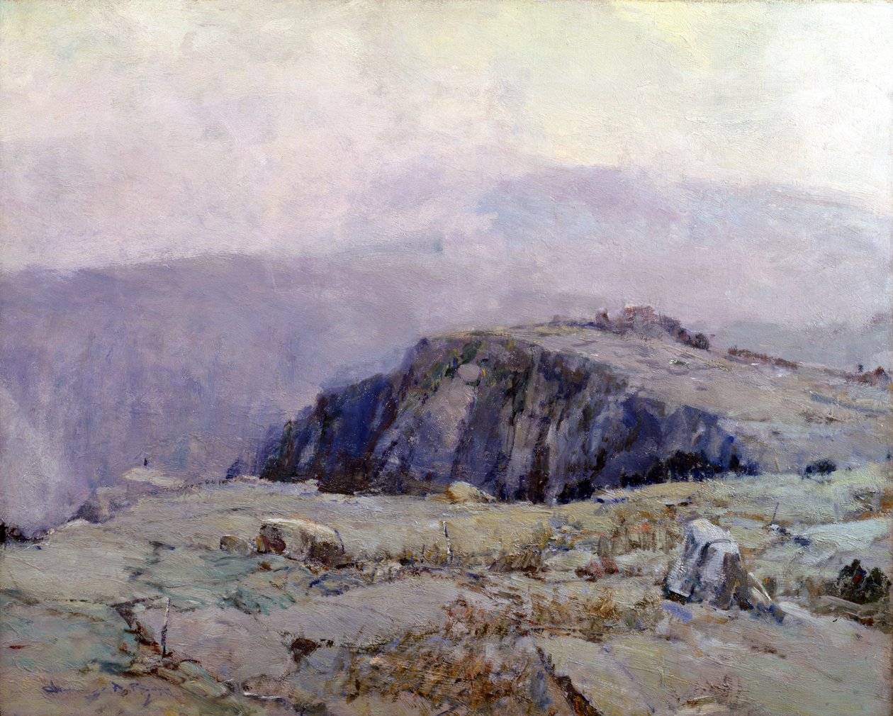 Skalnatá krajina (olej na plátně) od Chauncey Foster Ryder