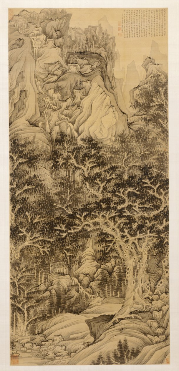 Hora pěti kataraktů, 1650. od Chen Hongshou