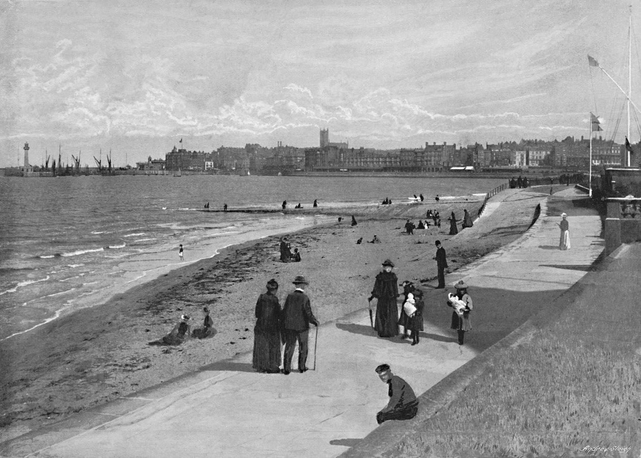 Margate, z Royal Crescent, c1896 od Chester Vaughan