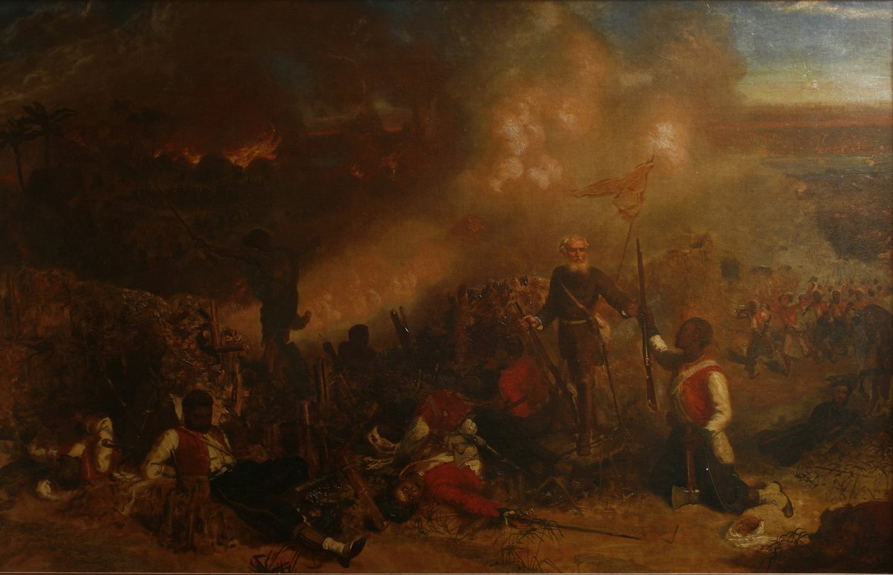 Bitva u Tubabecelong, 1866 od Chevalier Louis William Desanges