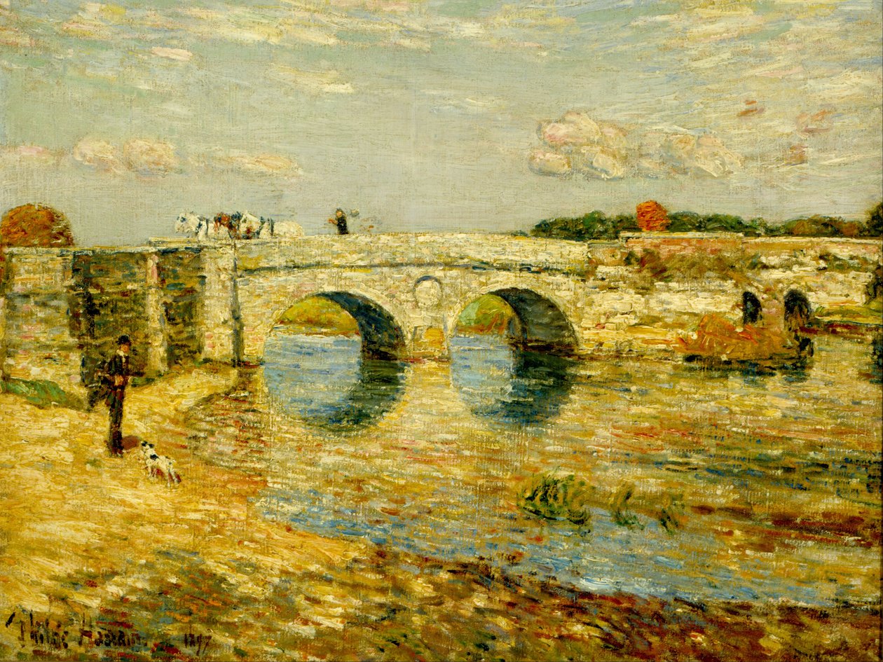 Most přes Stour od Childe Hassam
