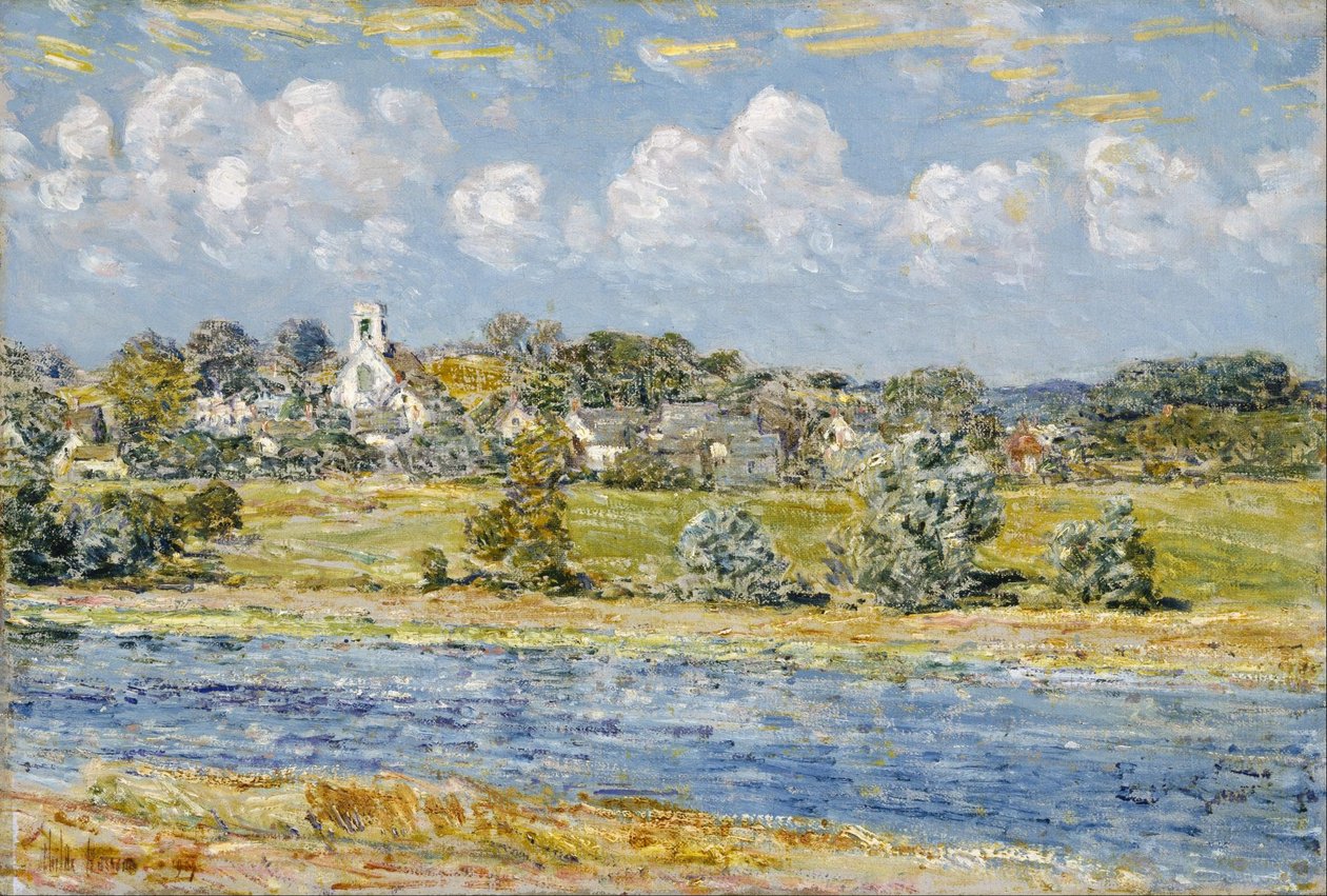 Krajina v Newfields, New Hampshire od Childe Hassam
