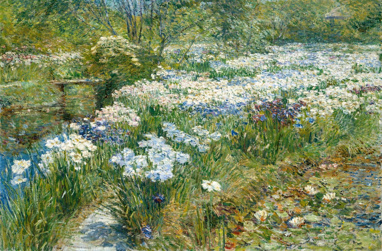 Vodní zahrada od Childe Hassam