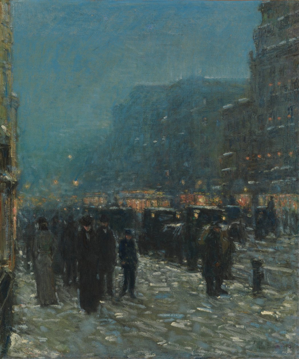 Broadway a 42. ulice od Childe Frederick Hassam