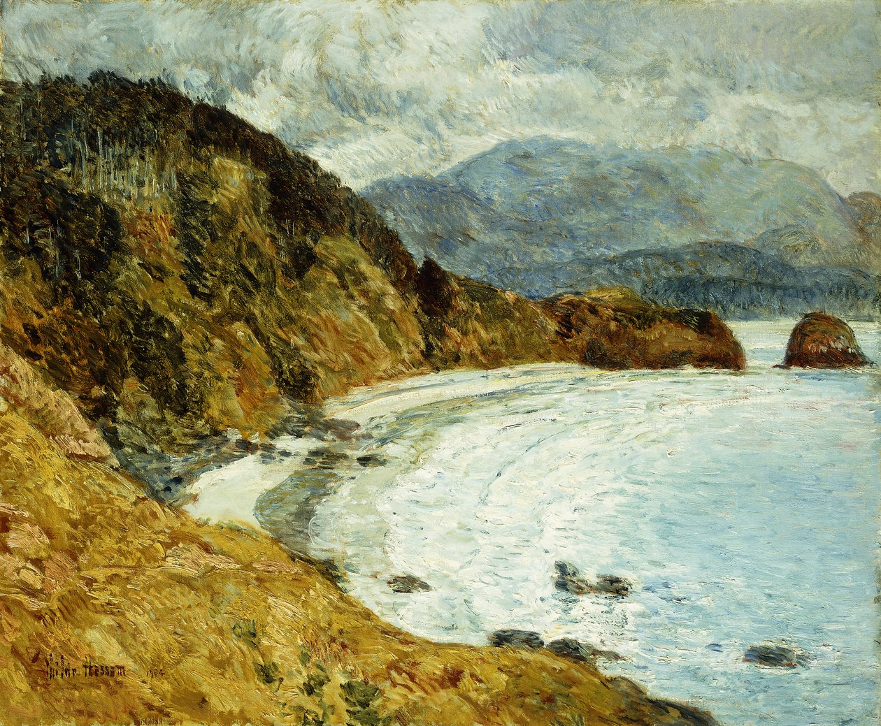 Pláž Ecola, Oregon od Childe Frederick Hassam