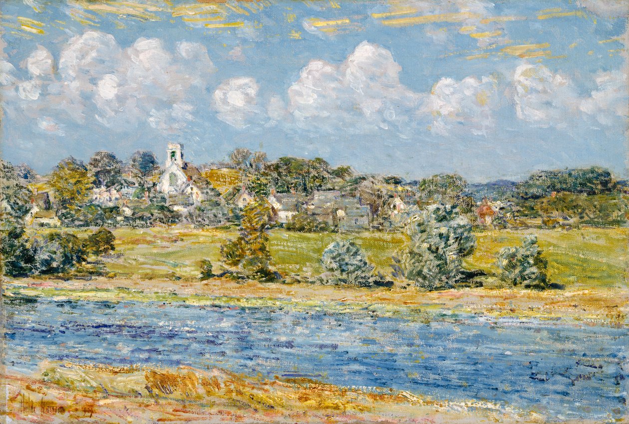 Krajina v Newfields, New Hampshire od Childe Frederick Hassam