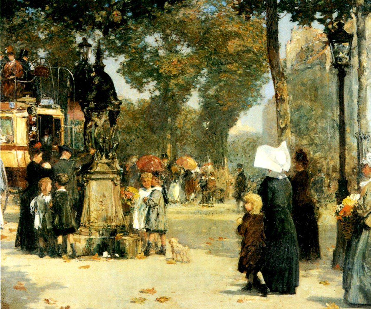 Pouliční scéna, Paříž od Childe Frederick Hassam