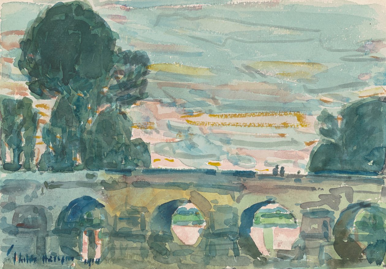 Most v Grezu od Childe Frederick Hassam