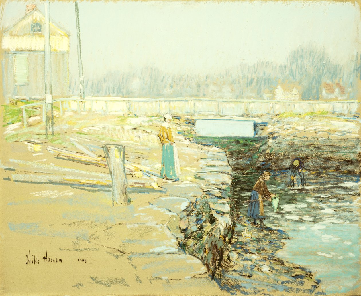 The Mill Dam, Cos Cob od Childe Frederick Hassam