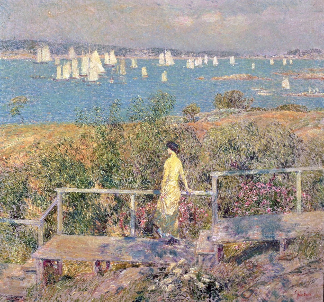 Jachty, Gloucester od Childe Frederick Hassam
