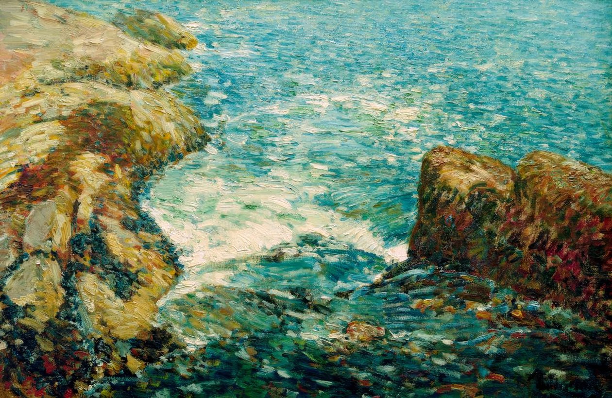 Surfujte a skály od Childe Hassam