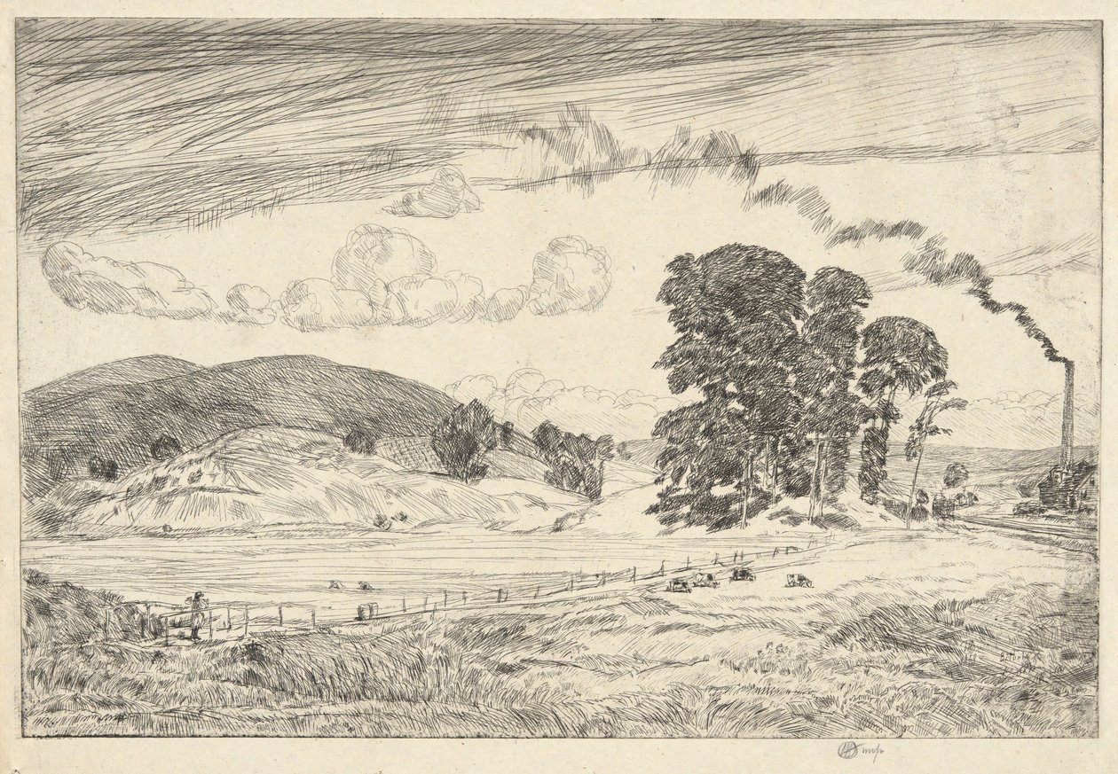 Danbury Hills, 1920 od Childe Hassam