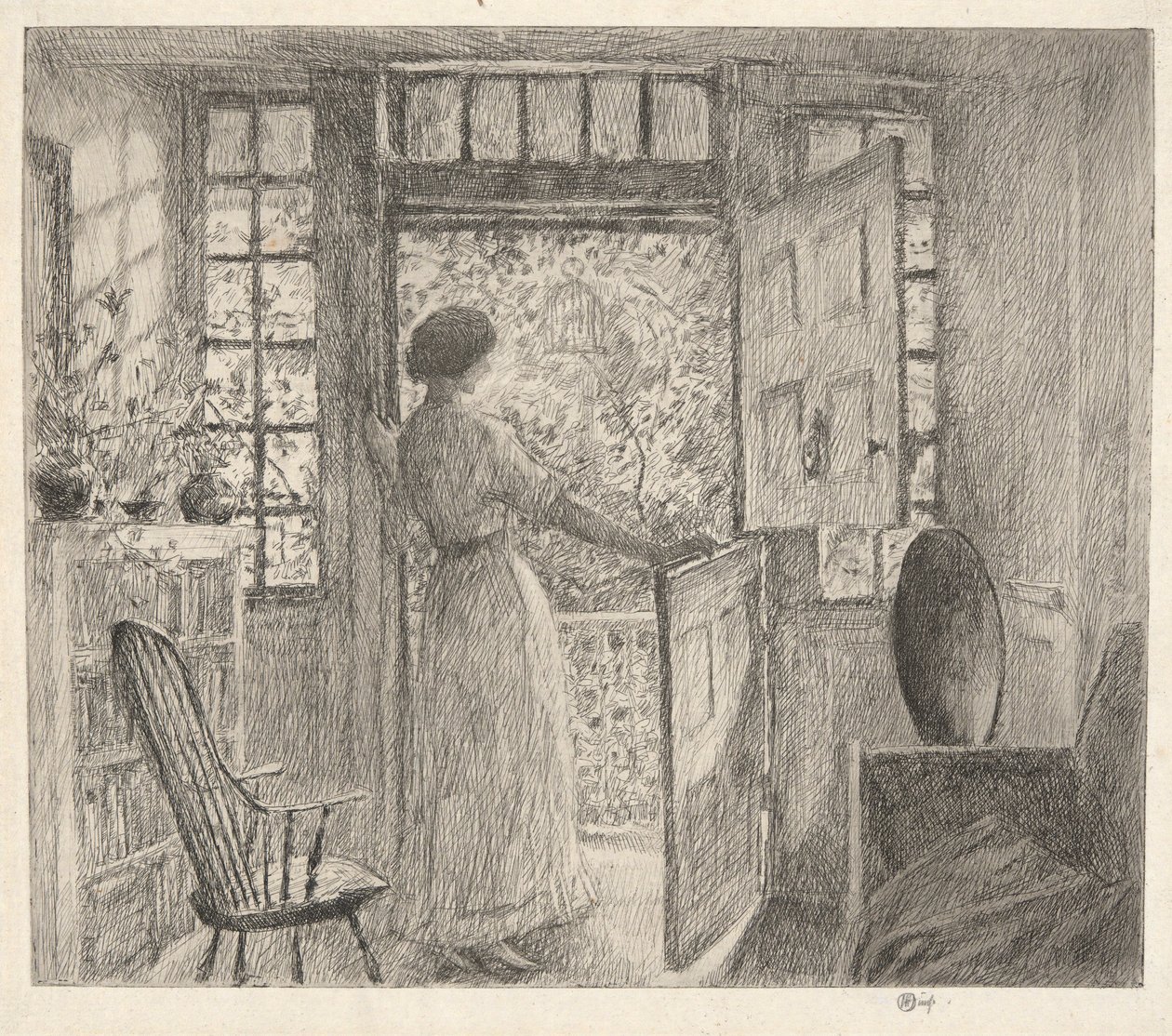Holandské dveře od Childe Hassam