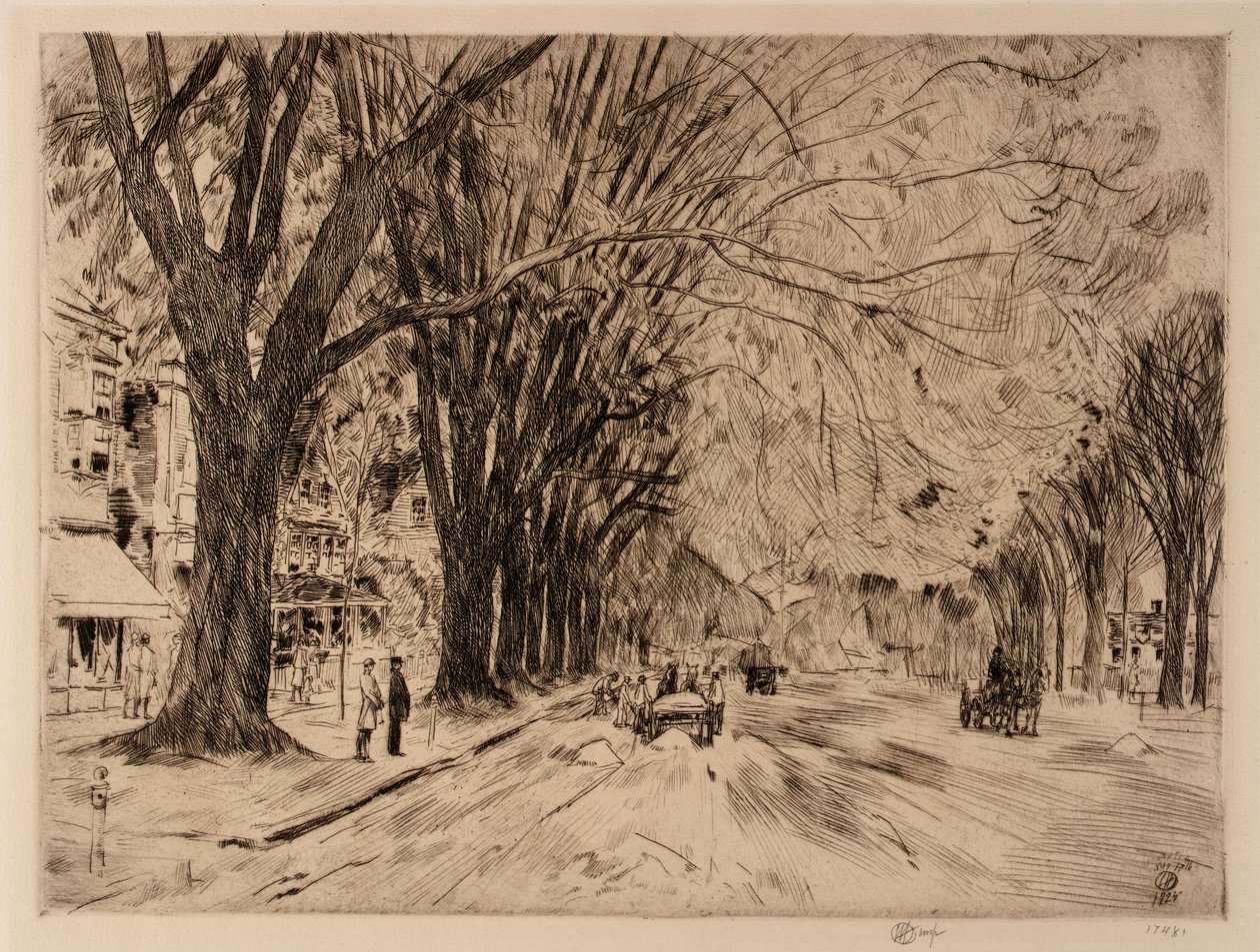 Easthampton Elms v květnu od Childe Hassam