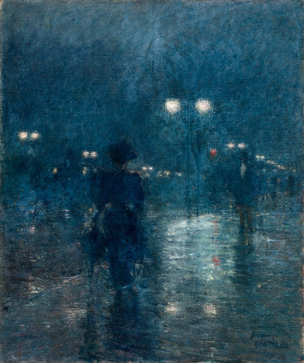 Fifth Avenue Nocturne, c. 1895. od Childe Hassam