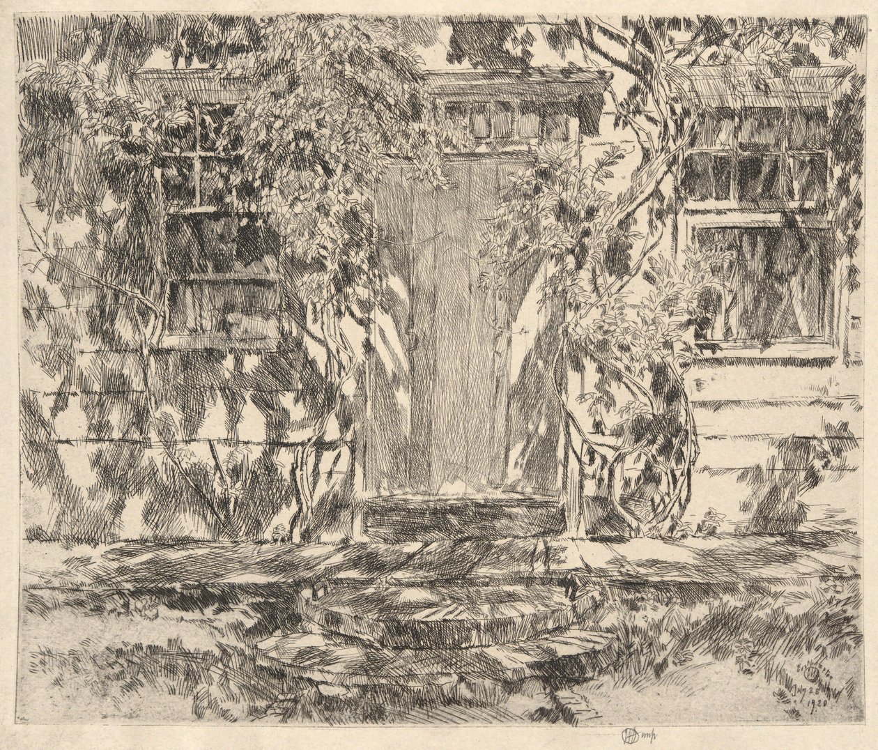 Old Doorway, Easthmapton, 1920 od Childe Hassam
