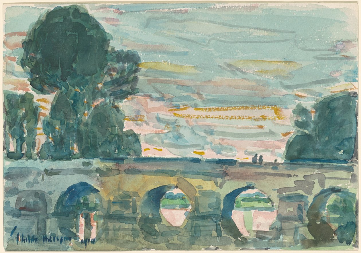 Most v Grezu [recto] od Childe Hassam