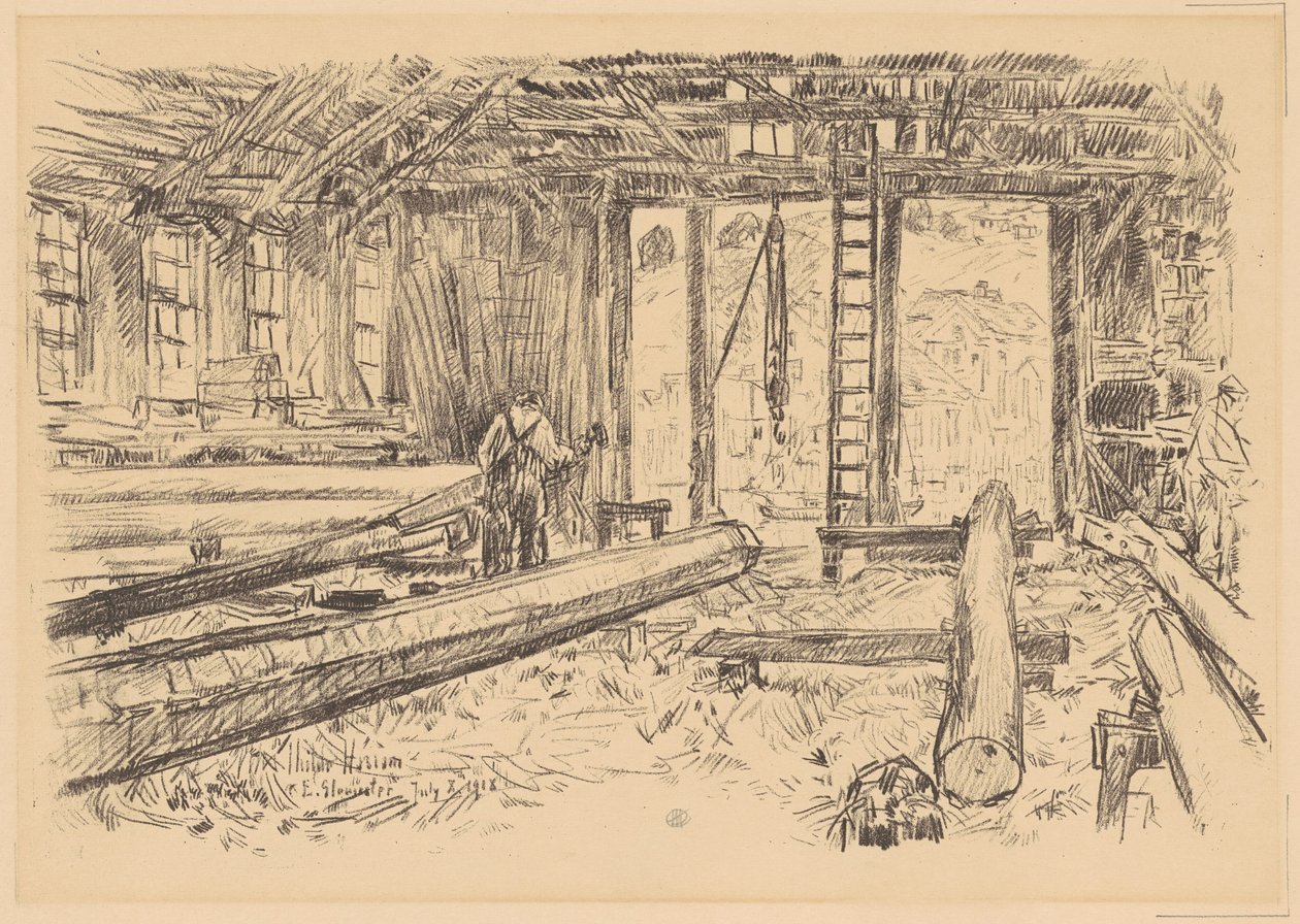Obchod Spar, Gloucester od Childe Hassam