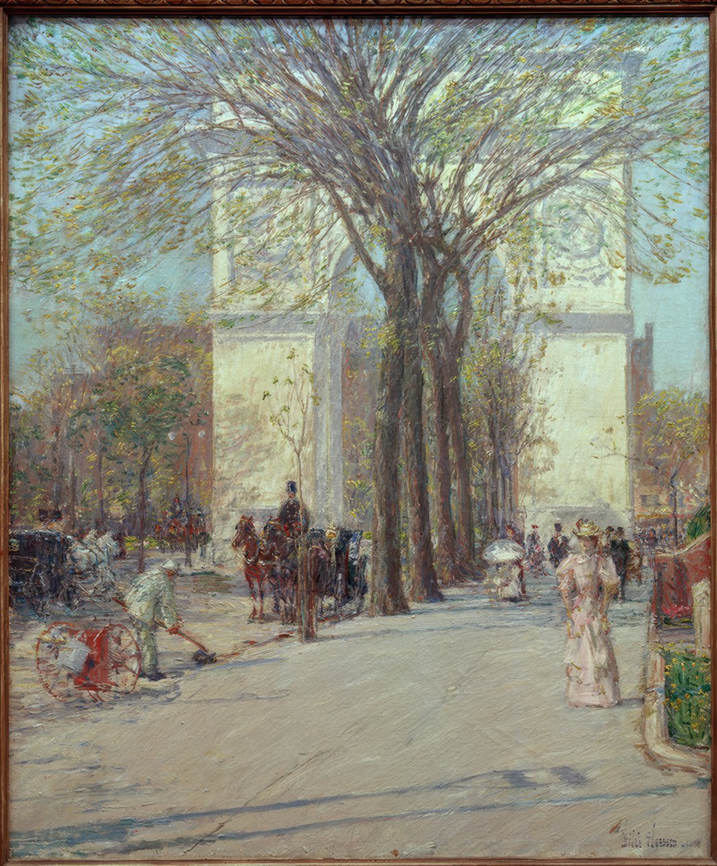 Washington Arch, jaro od Childe Hassam
