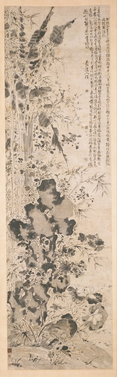 Šestnáct květin od Chinese Xu Wei