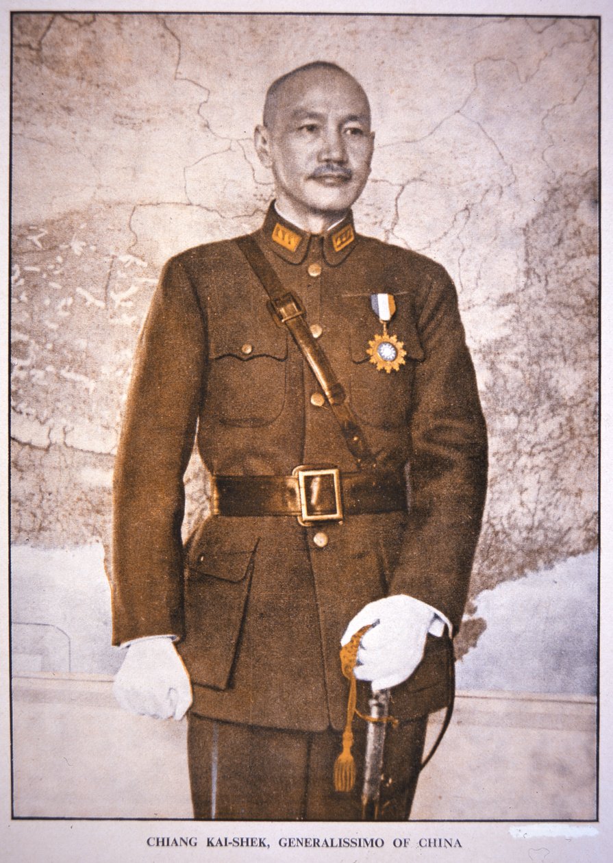 Generalisimo Chiang Kai-shek (foto) od Chinese Photographer