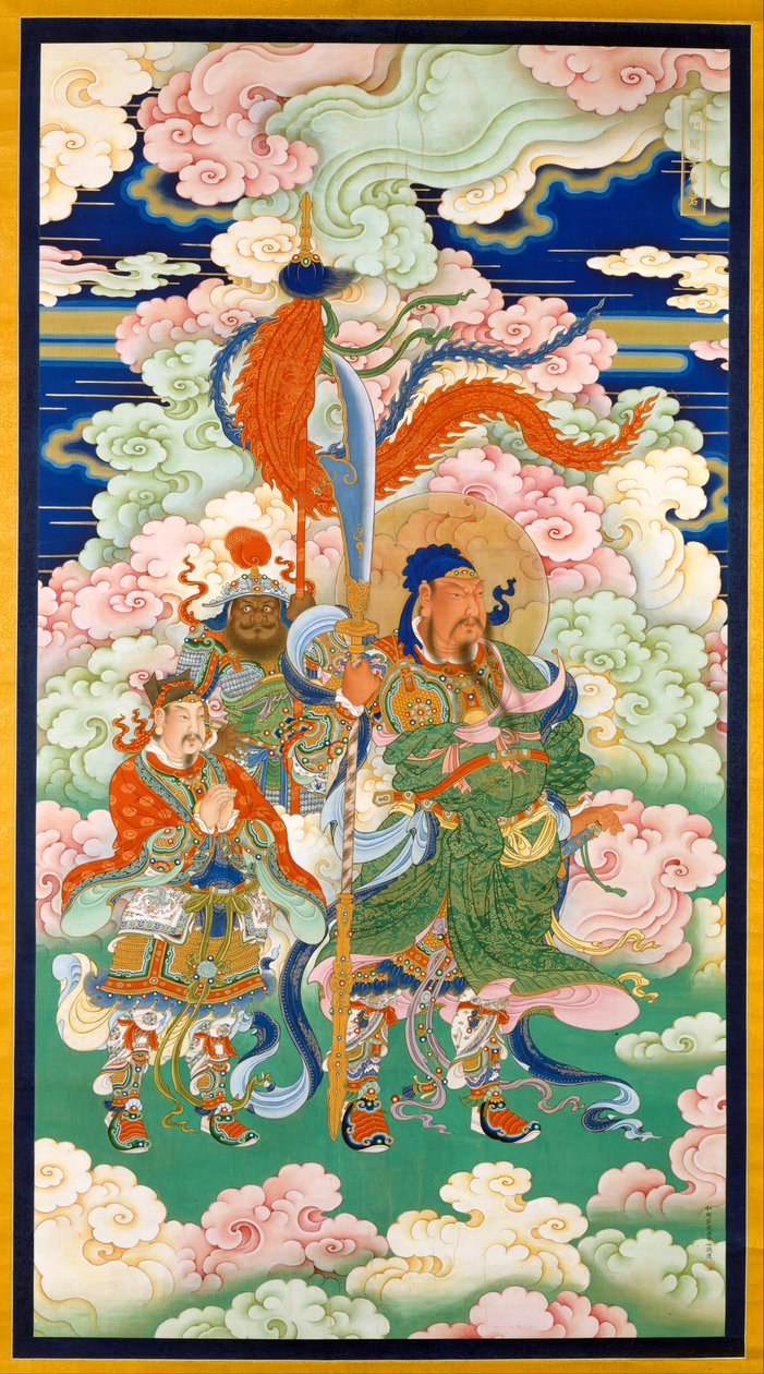 Císař Guan, Závěsný svitek, kolem roku 1700 od Chinese School