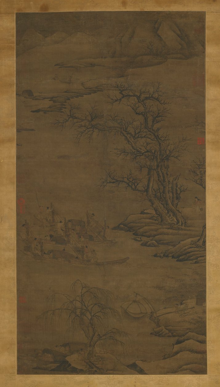 Požitky z rybaření, dynastie Ming od Chinese School