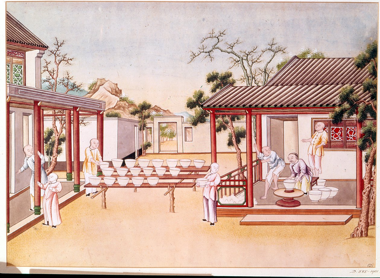 Výroba porcelánu (wc na papíře) od Chinese School