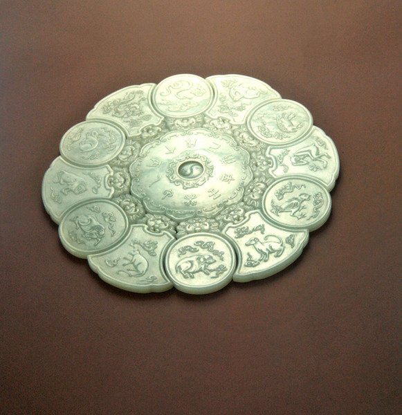Kalendář zvířat, 1736-95 (nefrit) od Ching Period Chinese School