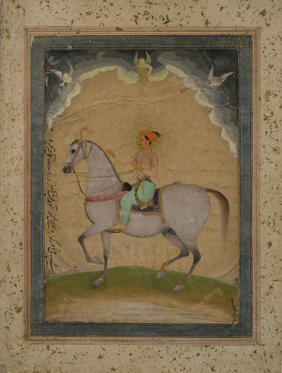 Jezdecký portrét prince Dara Shikoha jako mladého muže, 1640 od Chitarman