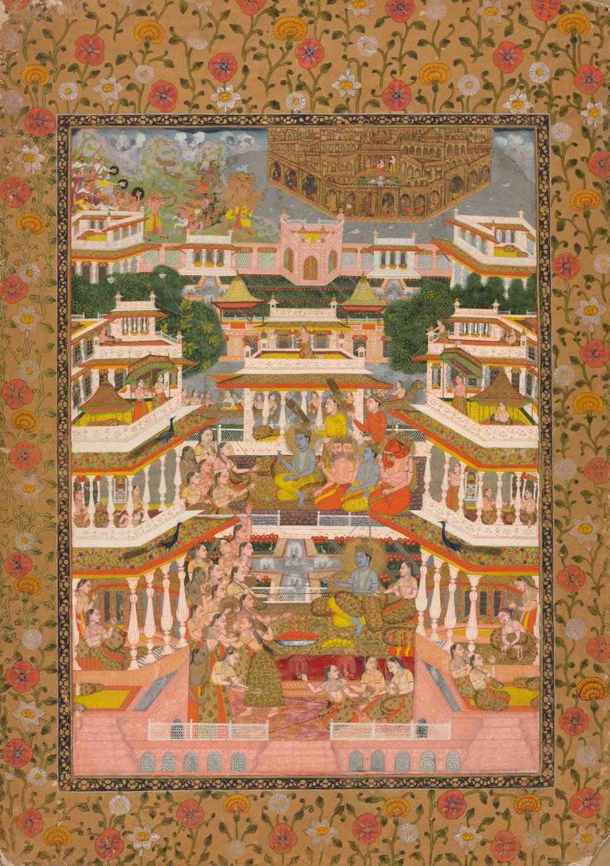 Scéna stupňovitého soudu, c. 1735. od Chitarman II