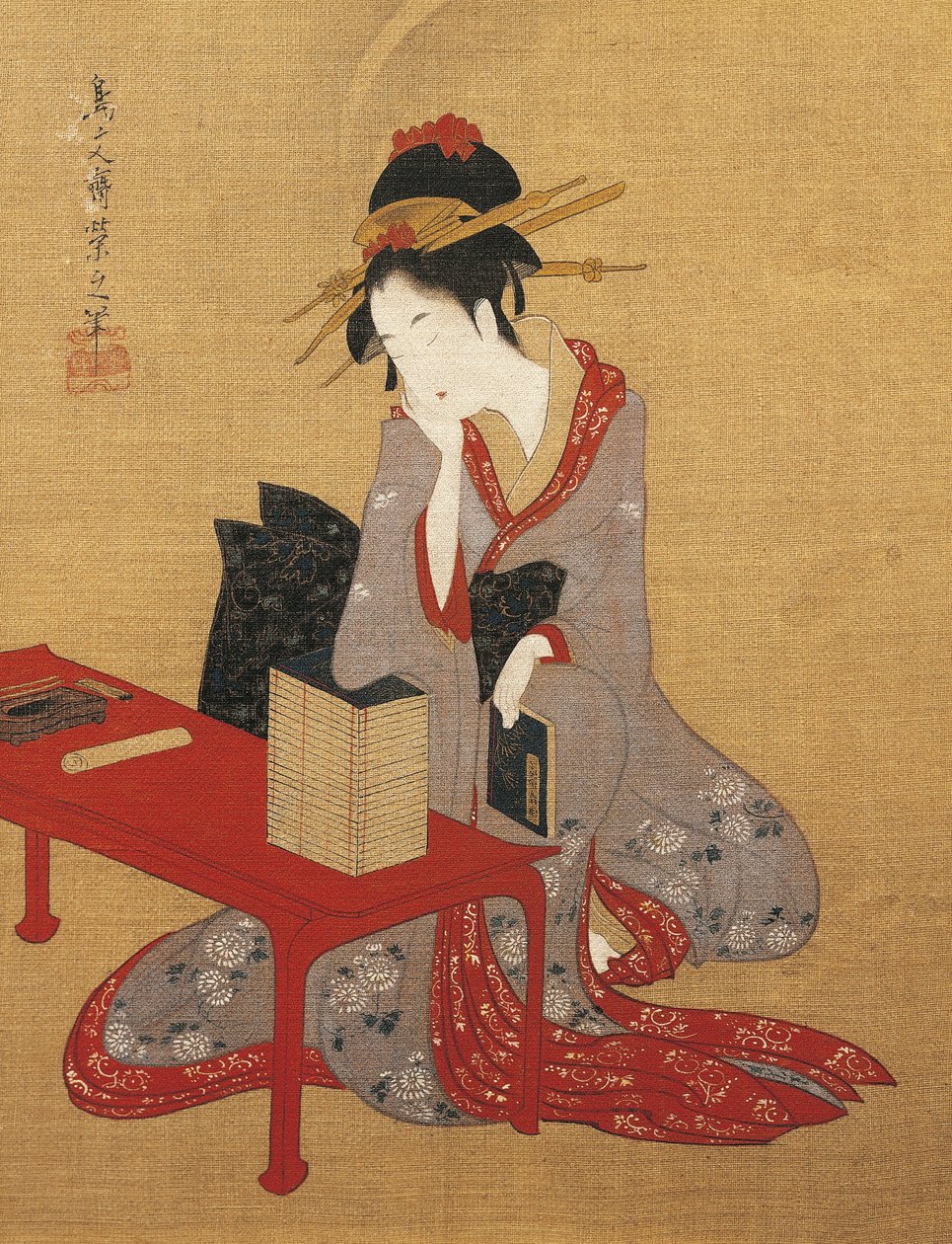 Dreamy Oiran (vysoce postavená prostitutka) od Chobunsai Eishi