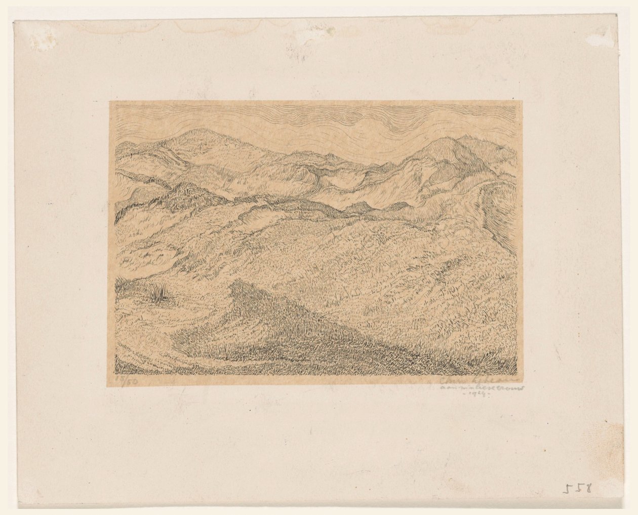 dunová krajina od Chris Lebeau (signed by artist)