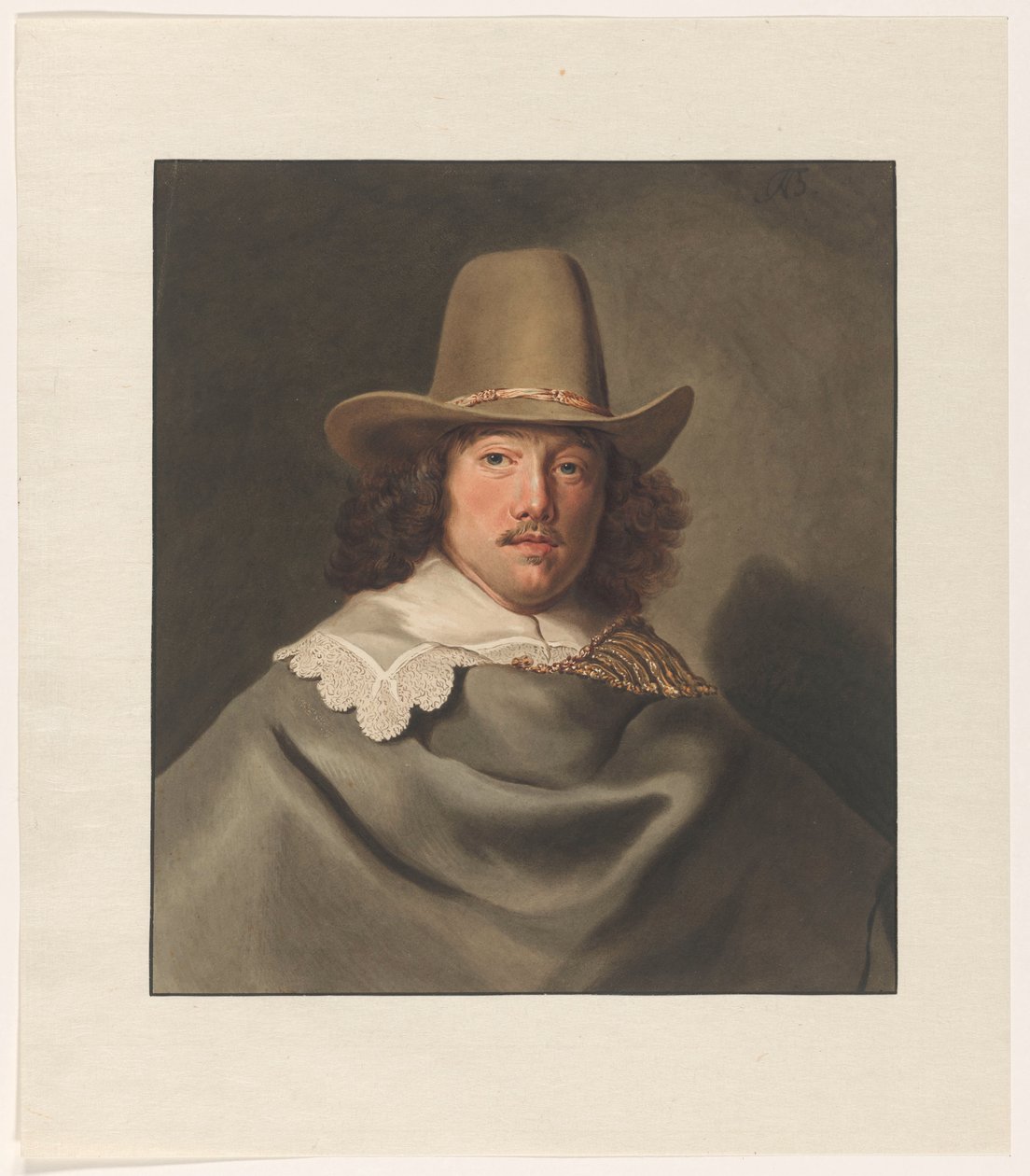Portrét Abrahama Velterse (1603-1690) od Christiaan Kramm